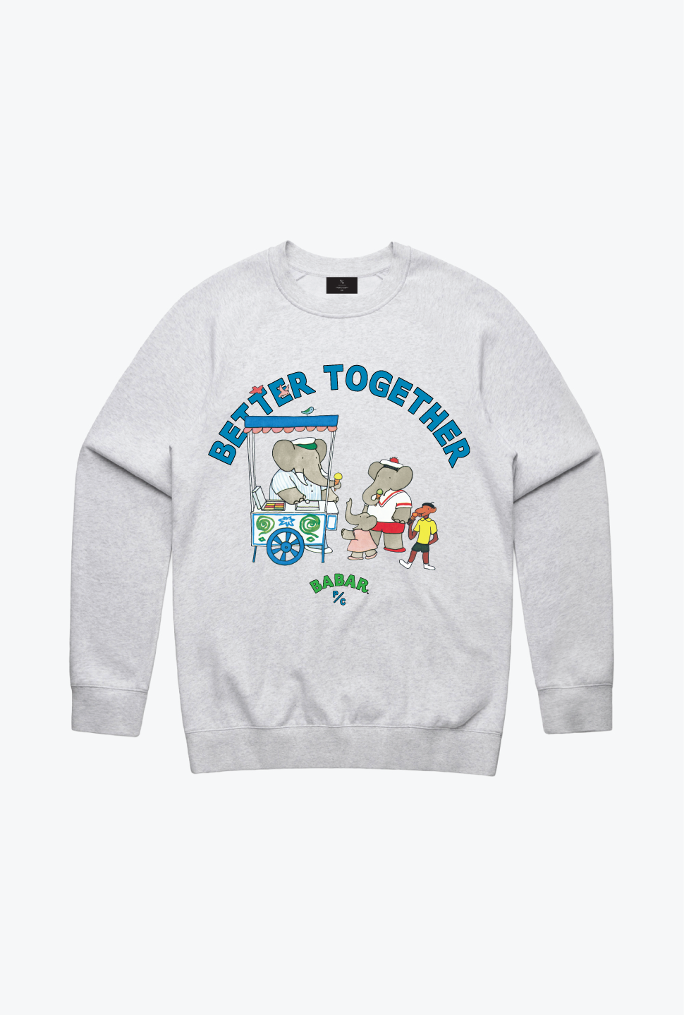 P/C x Babar Crewneck - Ash