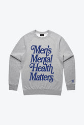 Men's Mental Health Heavyweight Crewneck - Grey