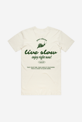 Live Slow T-Shirt - Ivory