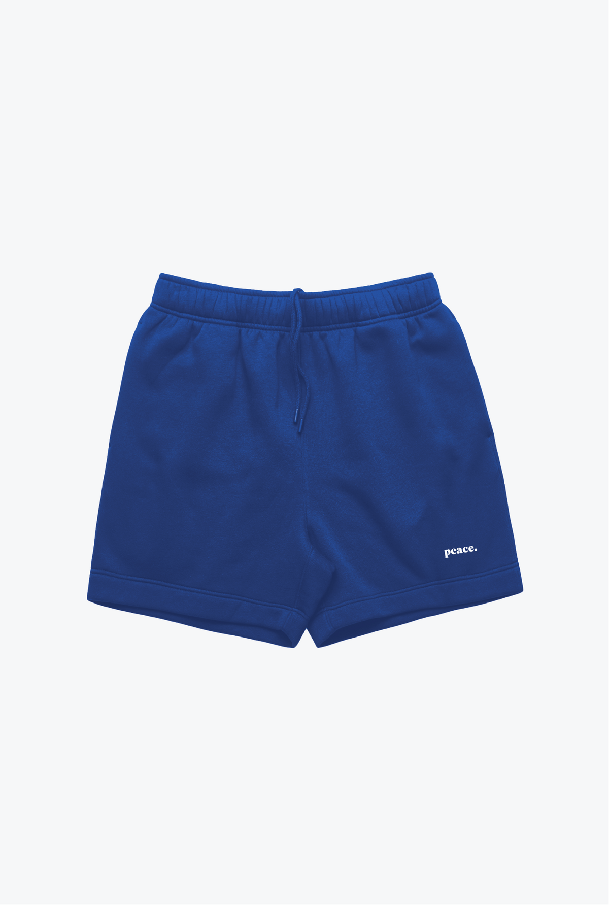 Peace Basics Heavyweight Fleece Shorts - Strong Blue