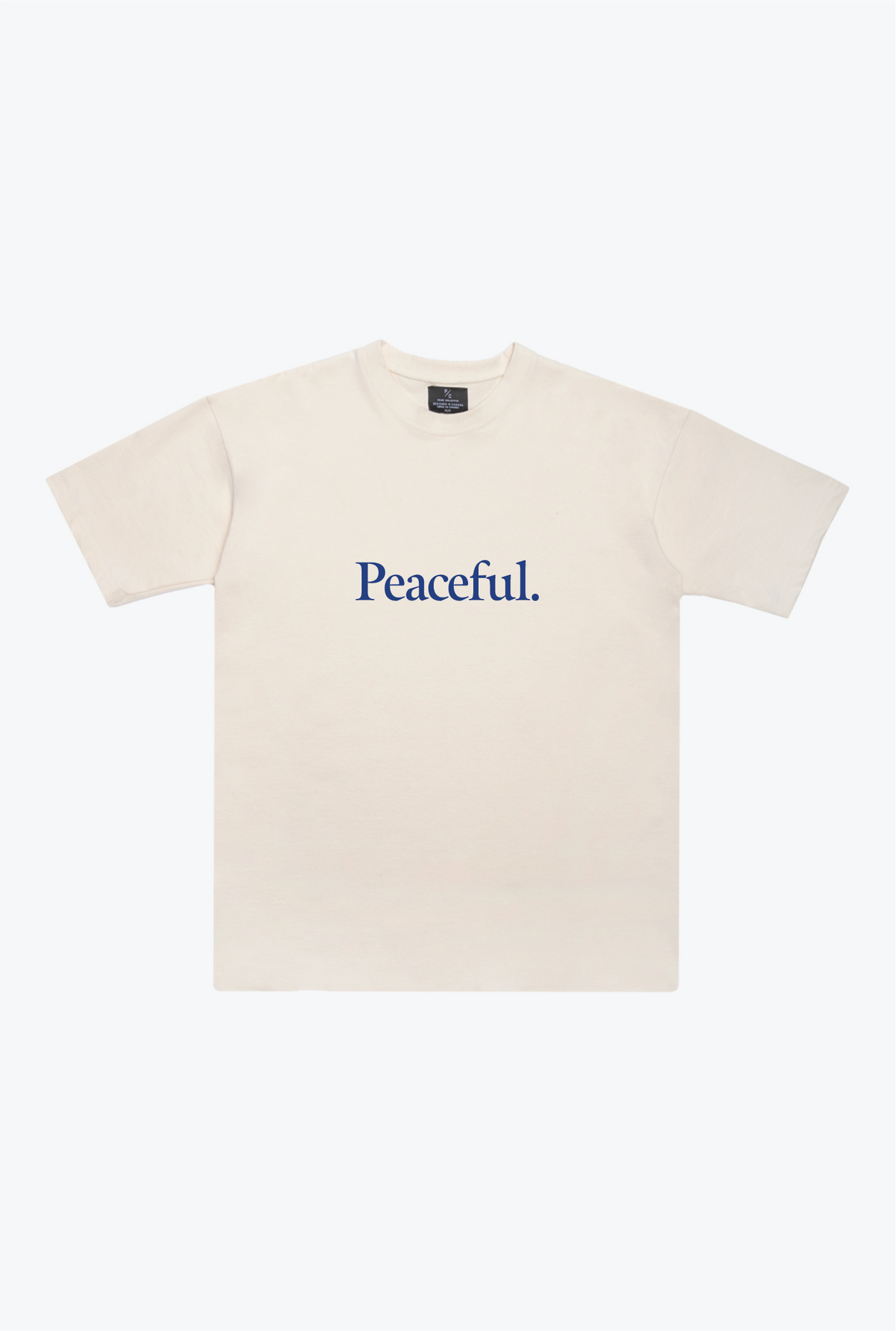 Peaceful, Relaxed, Grateful Heavyweight T-Shirt - Ivory