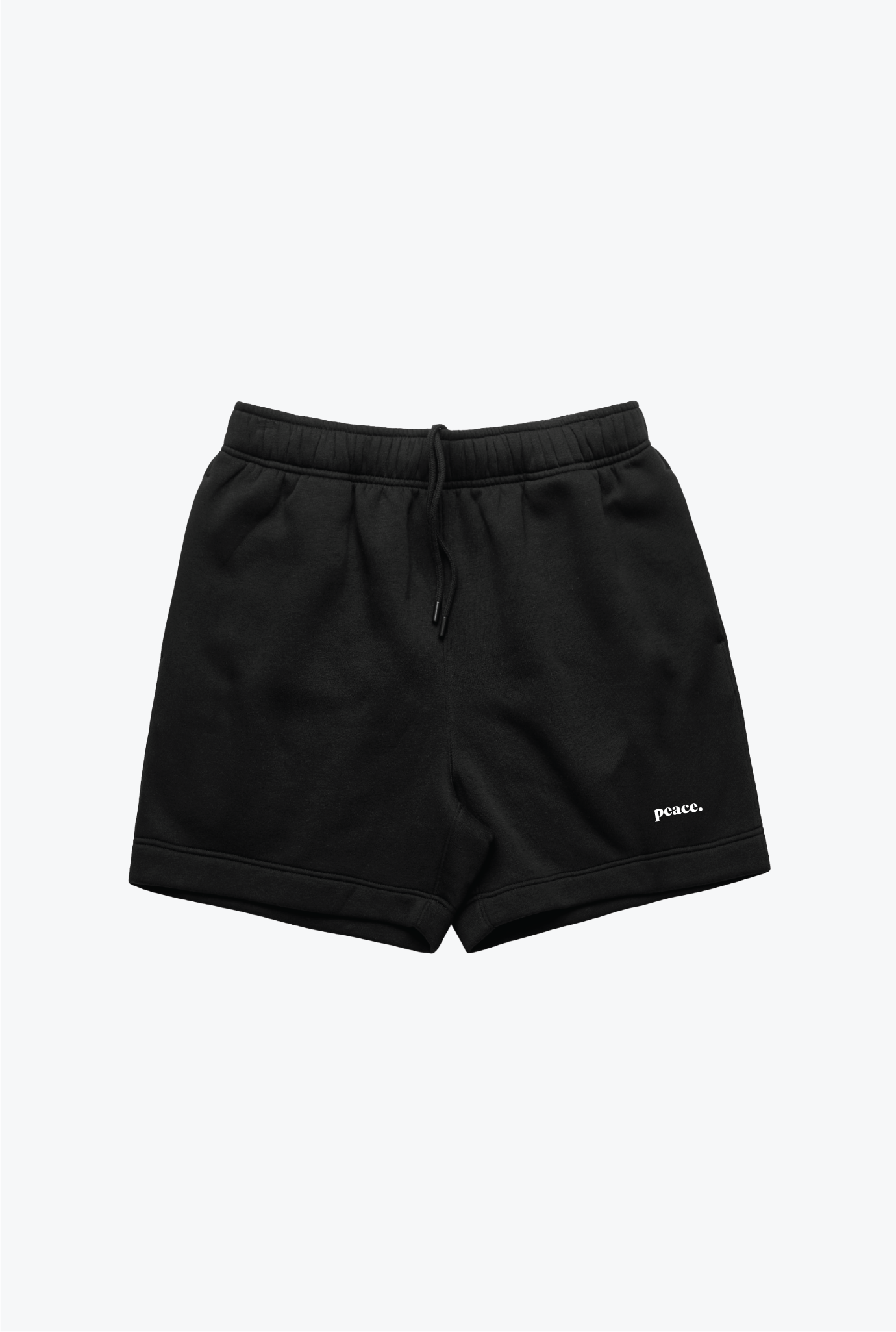 Peace Heavyweight Fleece Shorts - Black