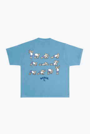 P/C x Babar Garment Dyed Heavyweight T-Shirt - Pebble Blue