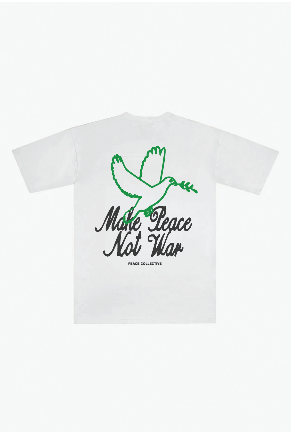 Make Peace, Not War Schweres T-Shirt - Weiß