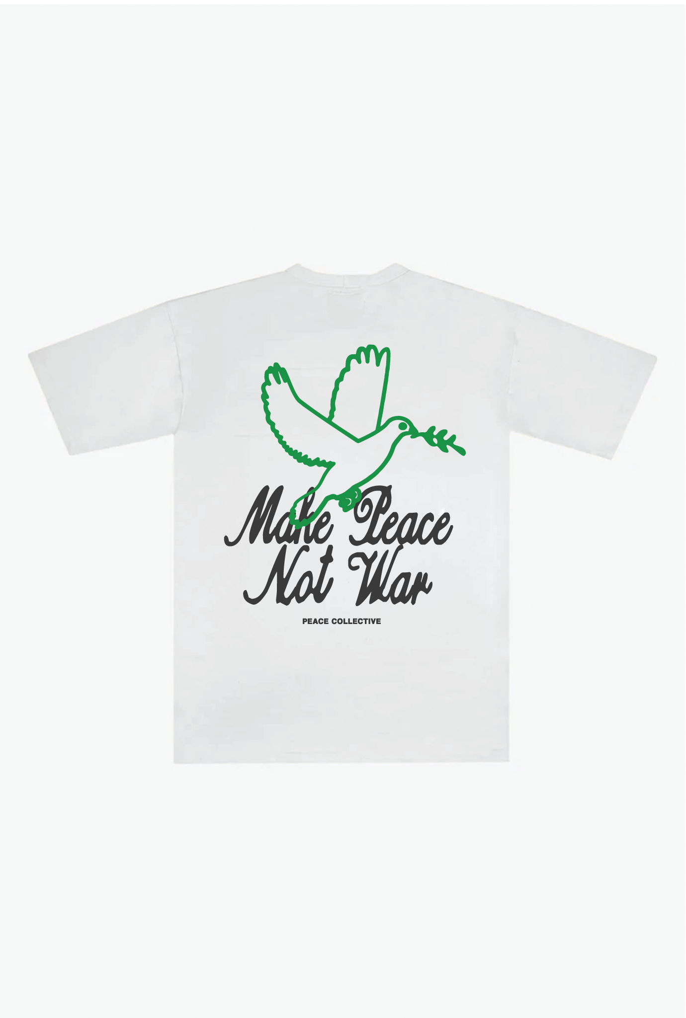 Make Peace, Not War Schweres T-Shirt - Weiß