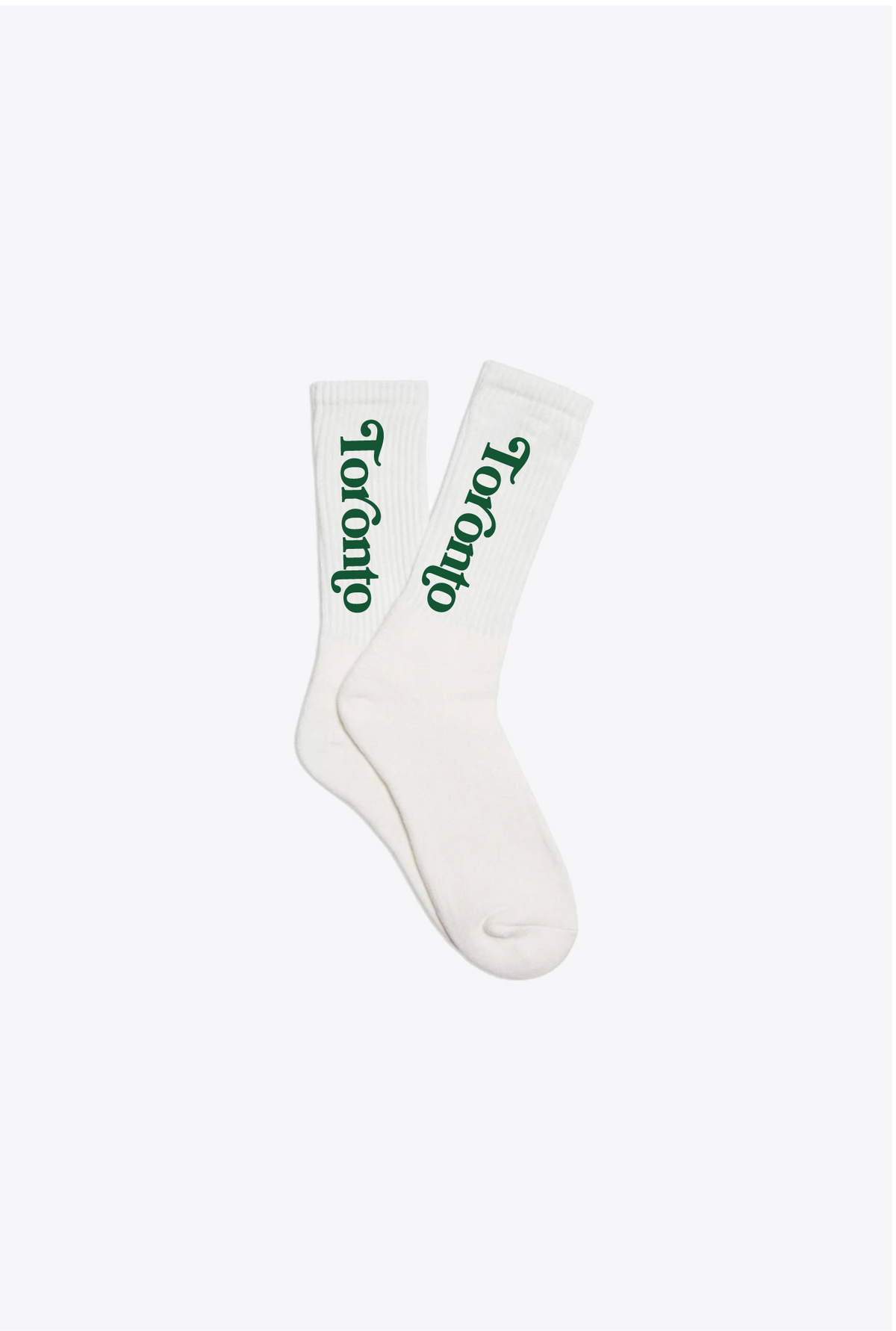 Peace & Love in Toronto Crew Socks - White