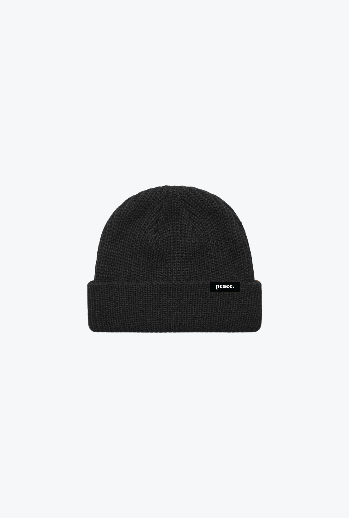 Peace Fisherman Beanie - Black