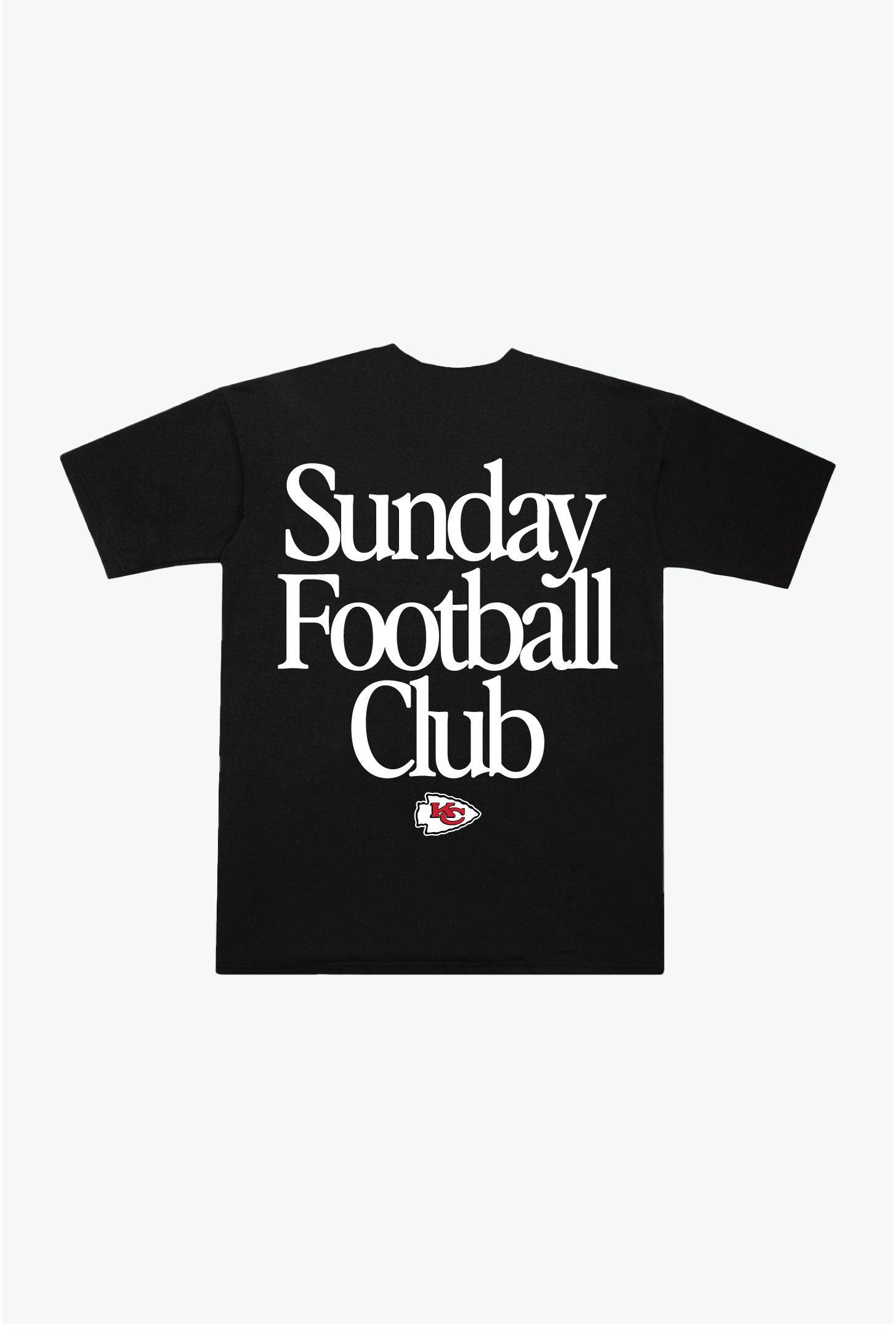 Kansas City Chiefs Sunday Football Club Heavyweight T-Shirt - Black