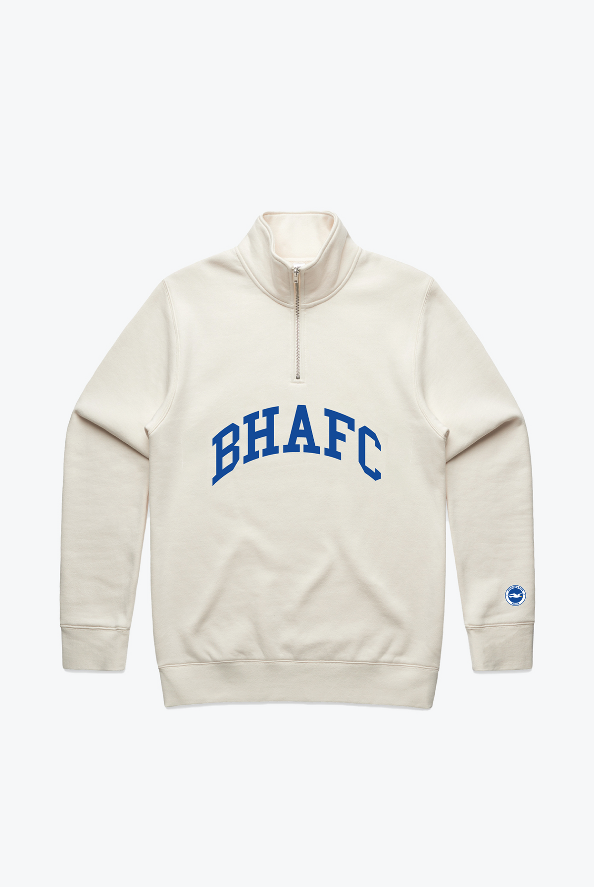 Brighton & Hove Albion F.C. Collegiate Quarter Zip - Ivory