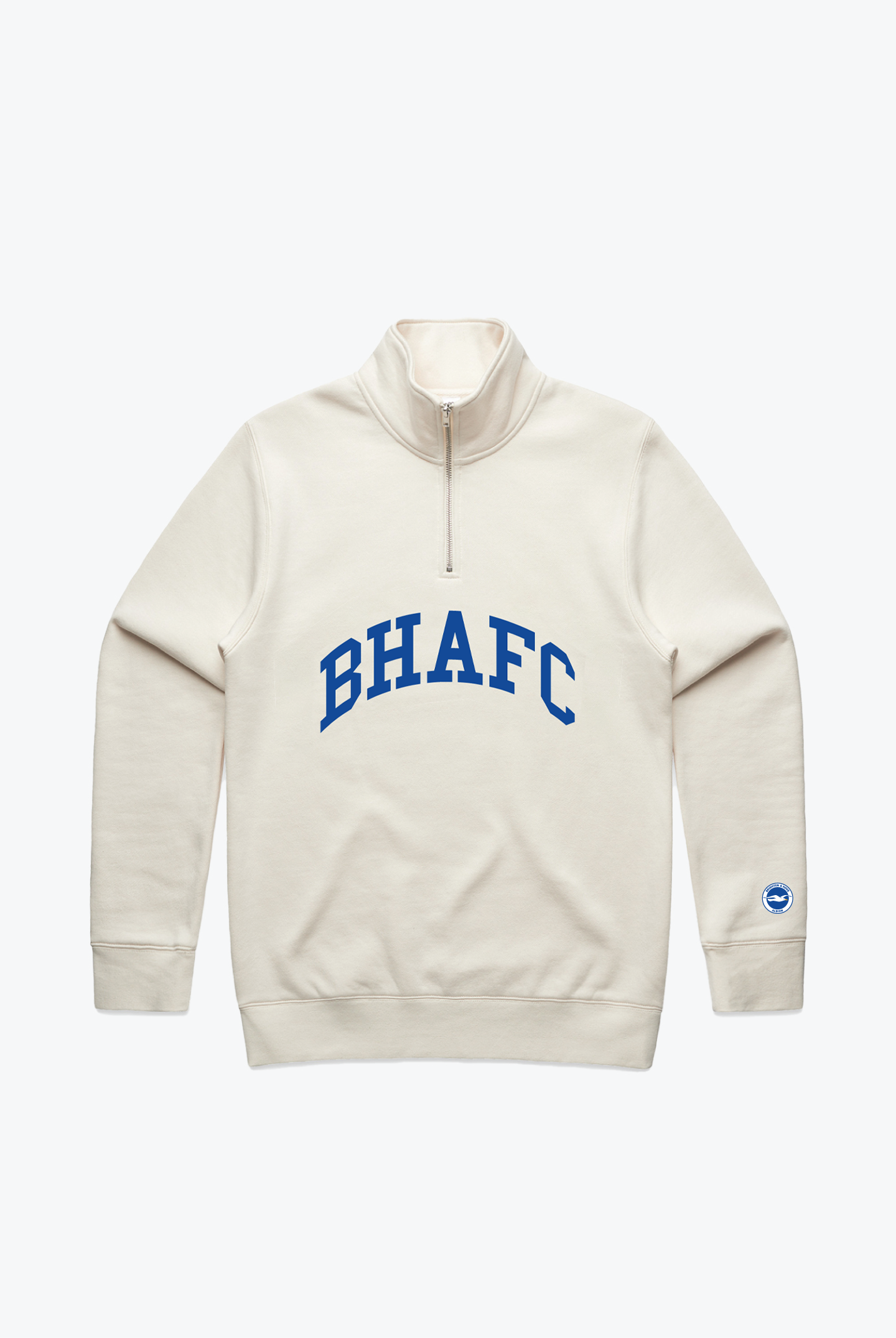 Brighton & Hove Albion F.C. Collegiate Quarter Zip - Ivory