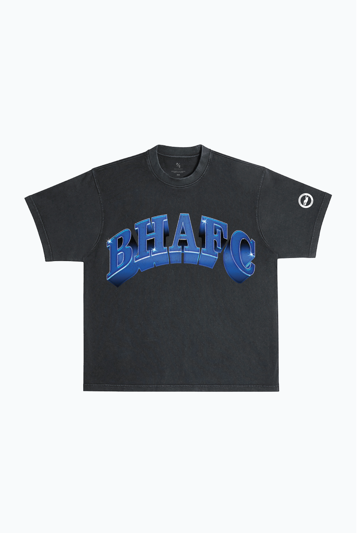 Brighton & Hove Albion F.C. Graffiti Heavyweight Garment Dyed T-Shirt - Black