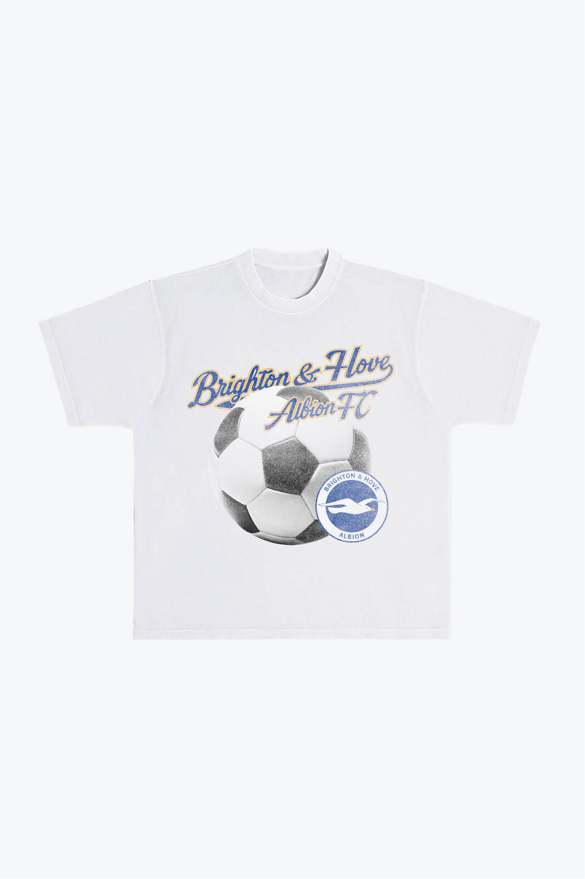 Brighton & Hove Albion F.C. Heavyweight T-Shirt - White