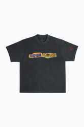 P/C x Bob Marley "One Love" Garment Dyed Heavyweight T-Shirt - Black