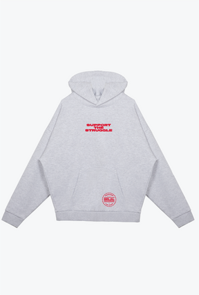 P/C x Belal Muhammad "Support the Struggle" Heavyweight Hoodie - Ash