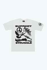 P/C x Belal Muhammad "Support the Struggle" Heavyweight T-Shirt - White