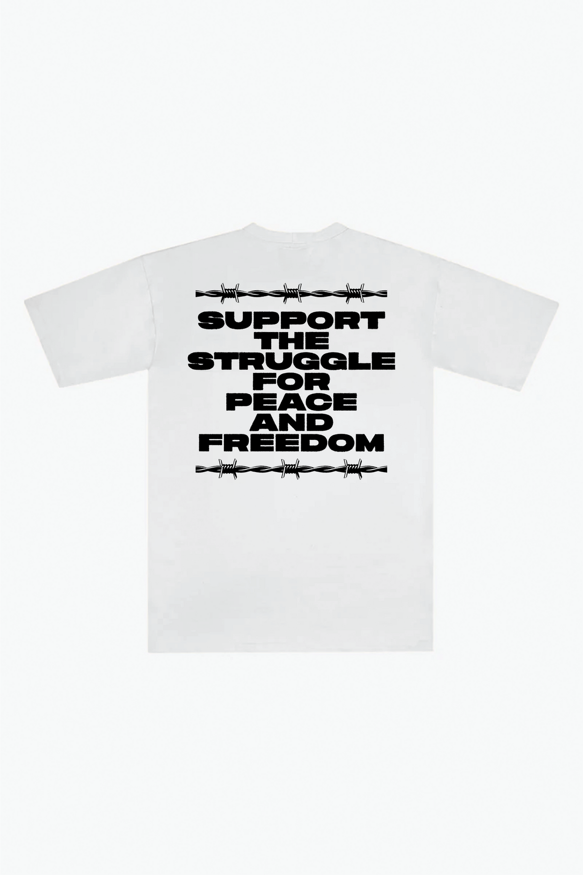 P/C x Belal Muhammad "Support the Struggle" Heavyweight T-Shirt - White