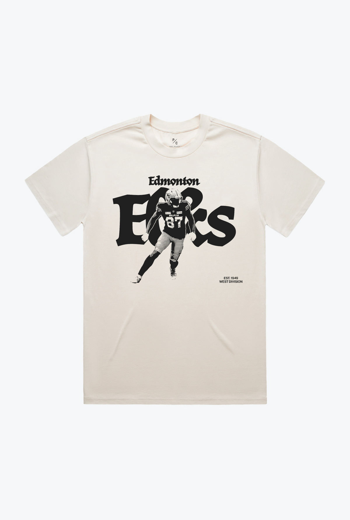 T-shirt classique des Elks d'Edmonton - Ivoire