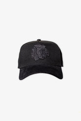 Chicago Blackhawks Corduroy 9FORTY Snapback - Black/ Black