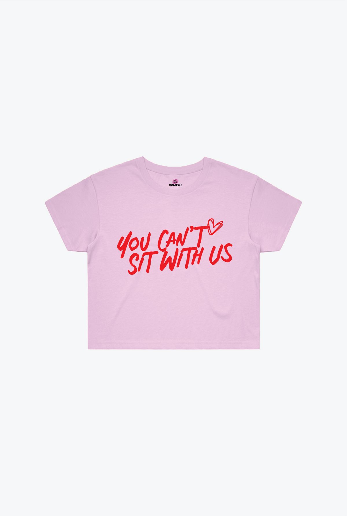 P/C x Mean Girls You Can't Sit With Us Cropped T-Shirt - Pink