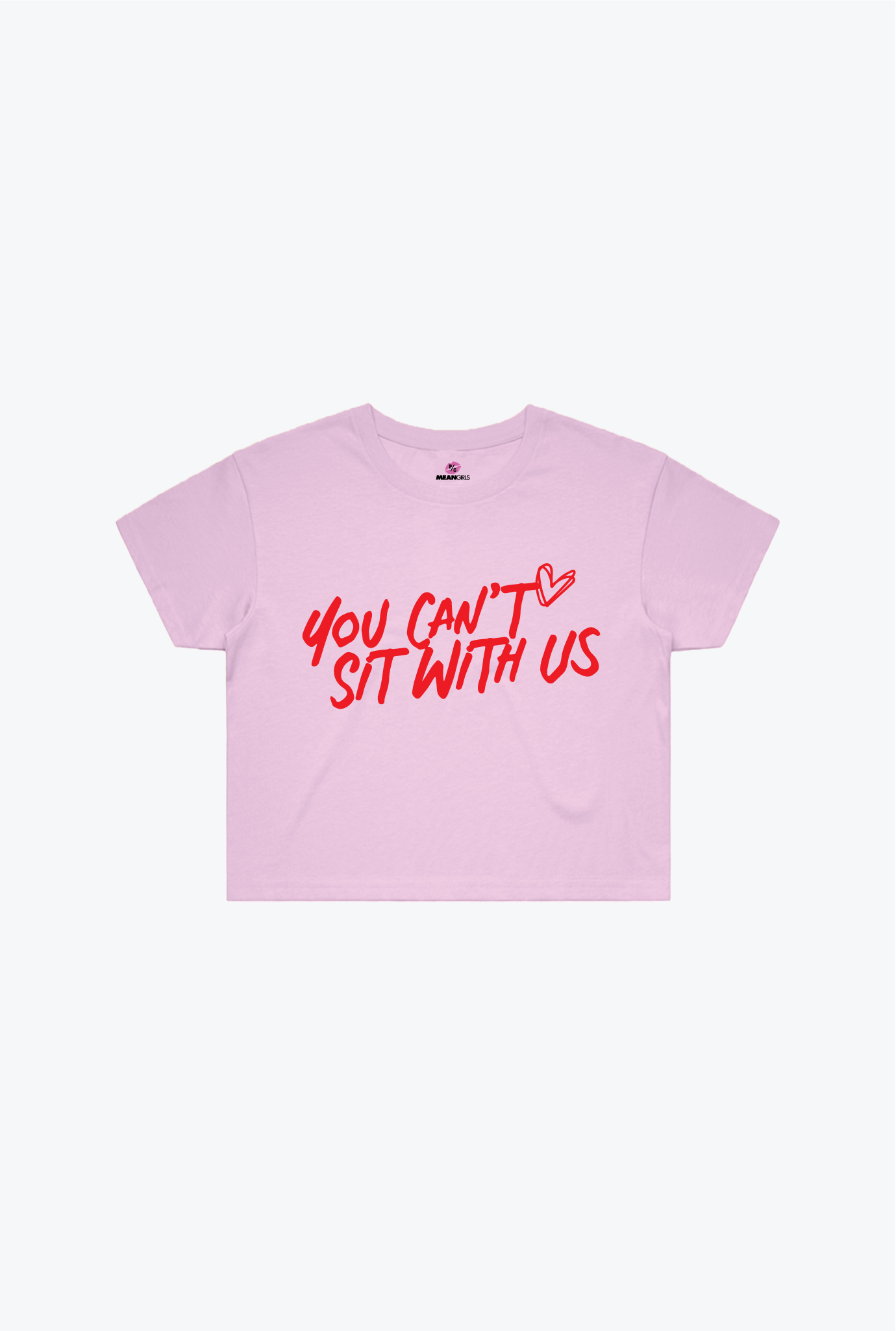 P/C x Mean Girls You Can't Sit With Us Cropped T-Shirt - Pink