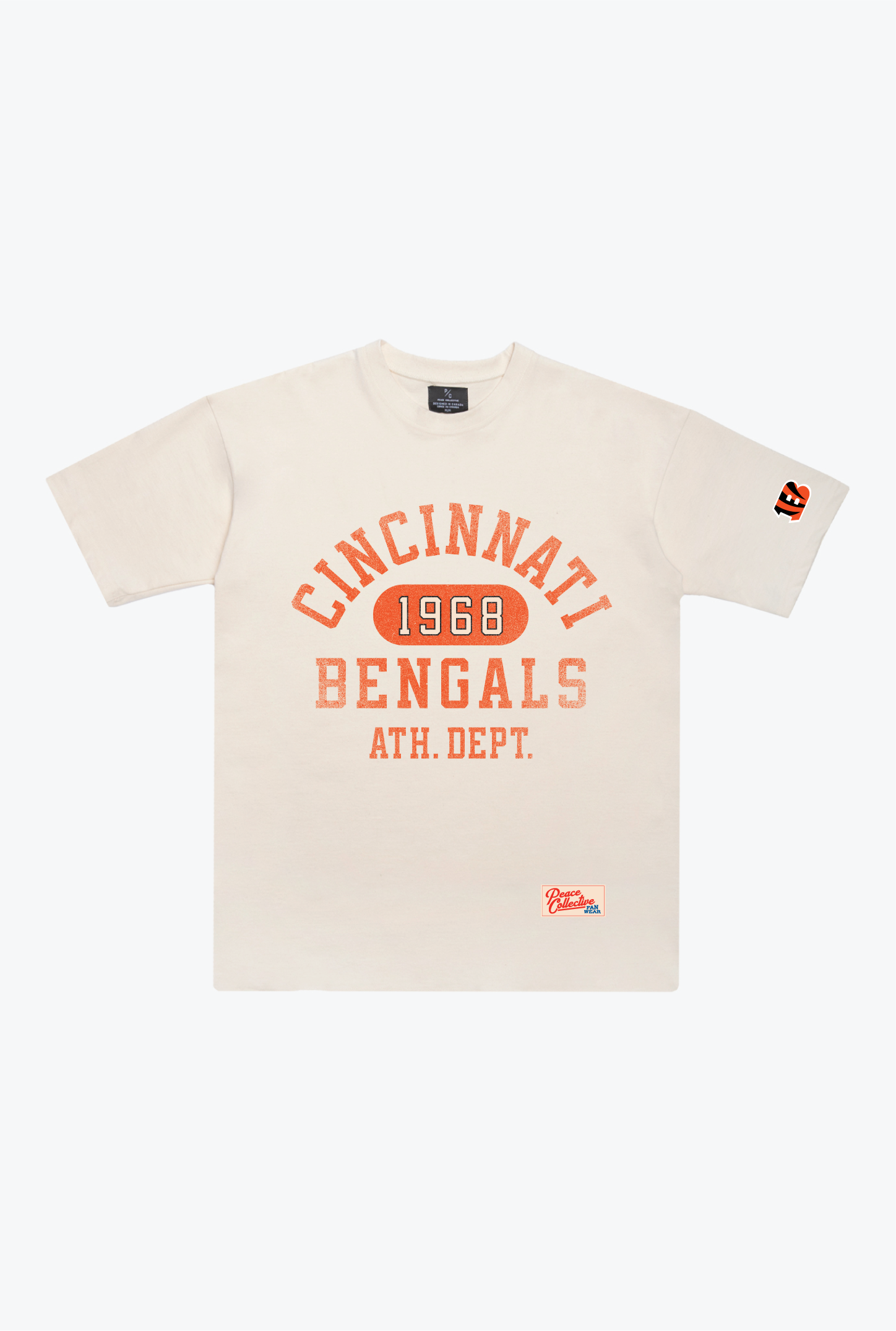 Cincinnati Bengals Athletic Club Heavyweight T-Shirt - Ivory