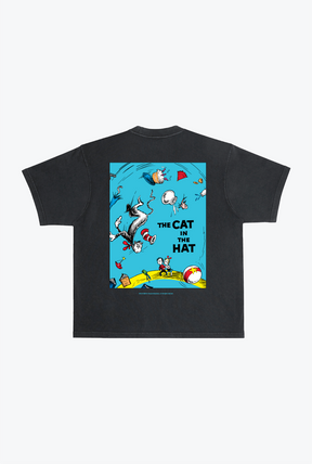 Cat In The Hat Quote T-Shirt - Pigment Dye Black