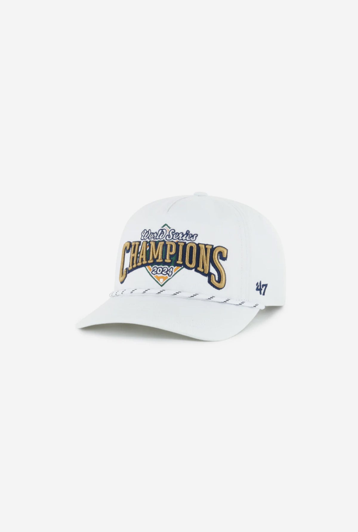 Casquette Hitch des Los Angeles Dodgers champions de la série mondiale 2024 - Blanc