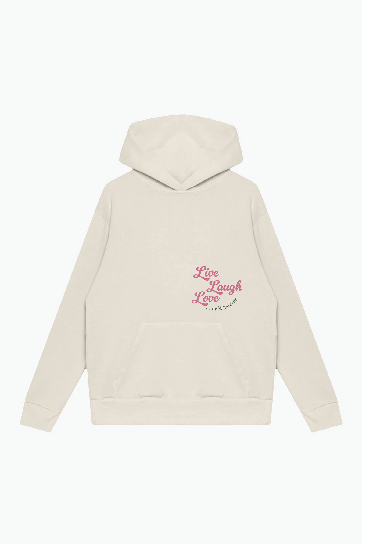 Live Laugh & Love Heavyweight Hoodie - Ivory