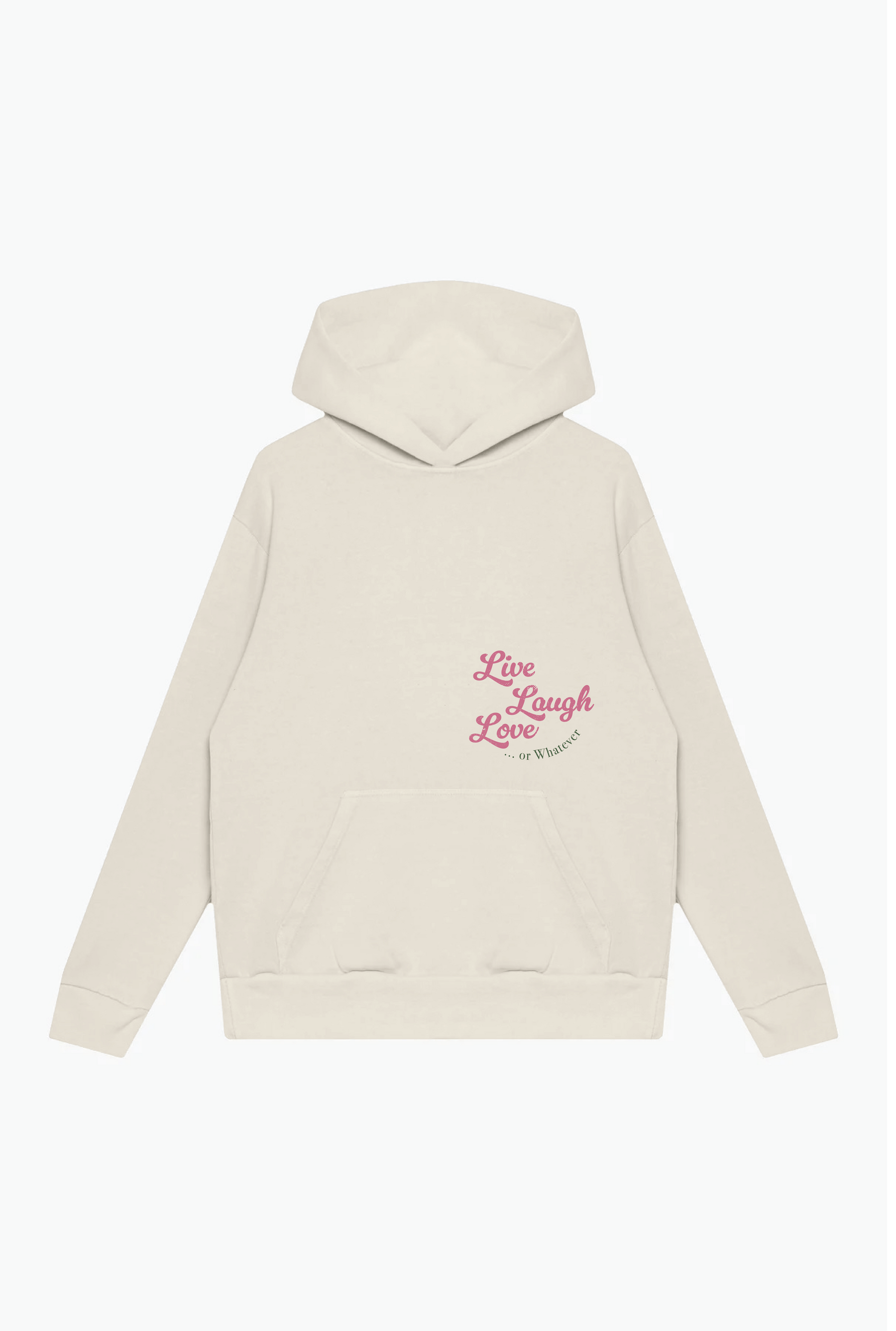 Live Laugh & Love Heavyweight Hoodie - Ivory