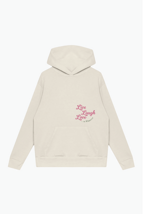 Live Laugh & Love Heavyweight Hoodie - Ivory