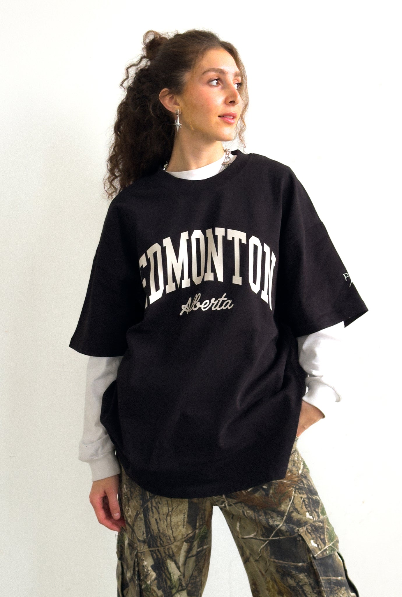 Edmonton Tourist Heavyweight Garment Dyed T-Shirt - Black