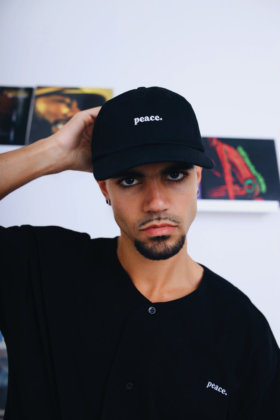 Peace Basics Dad Cap - Black