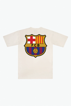 T-shirt épais FC Barcelone - Ivoire