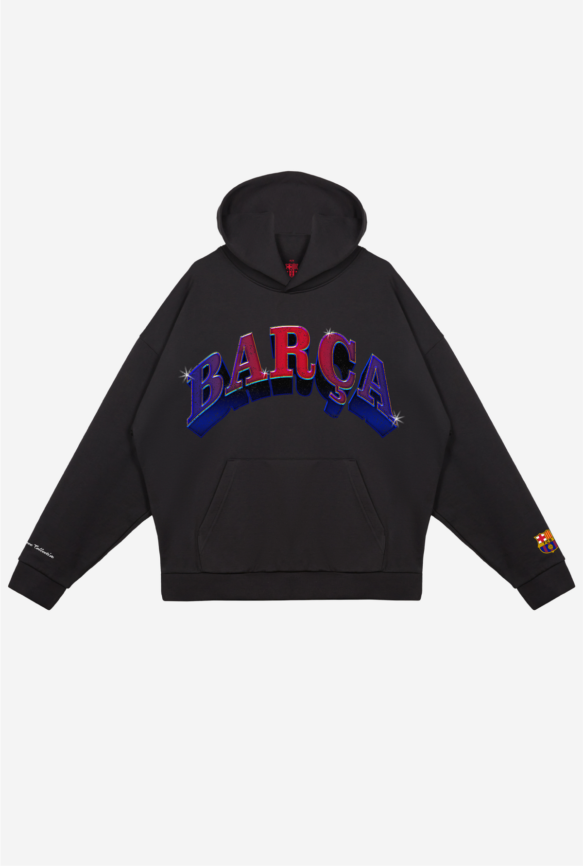 Sweat à capuche FC Barcelone SuperHeavy™️ - Noir