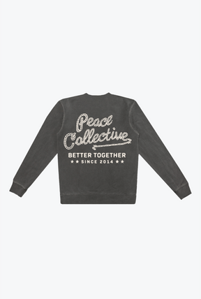 Peace Collective Western Pigment Dye Crewneck - Black