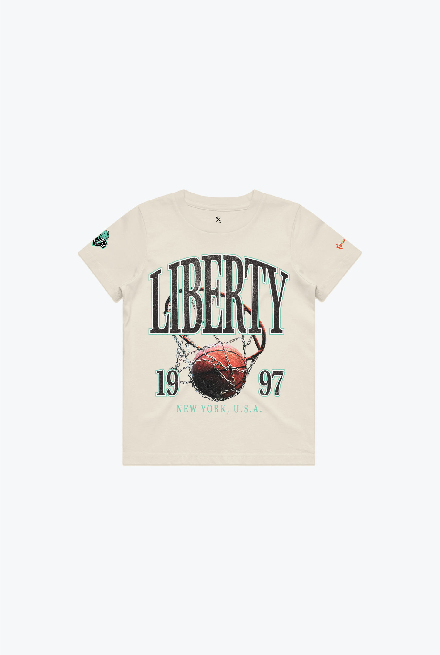 New York Liberty Kinder T-Shirt - Elfenbein