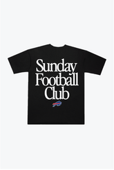 Buffalo Bills Sunday Football Club Schweres T-Shirt - Schwarz