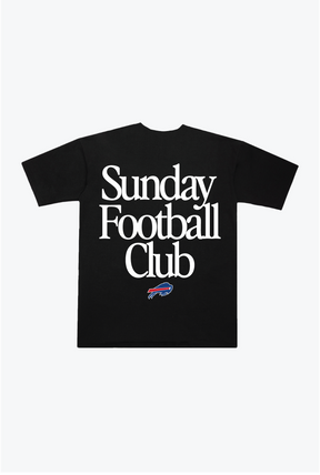 T-shirt épais du club de football du dimanche des Buffalo Bills - Noir