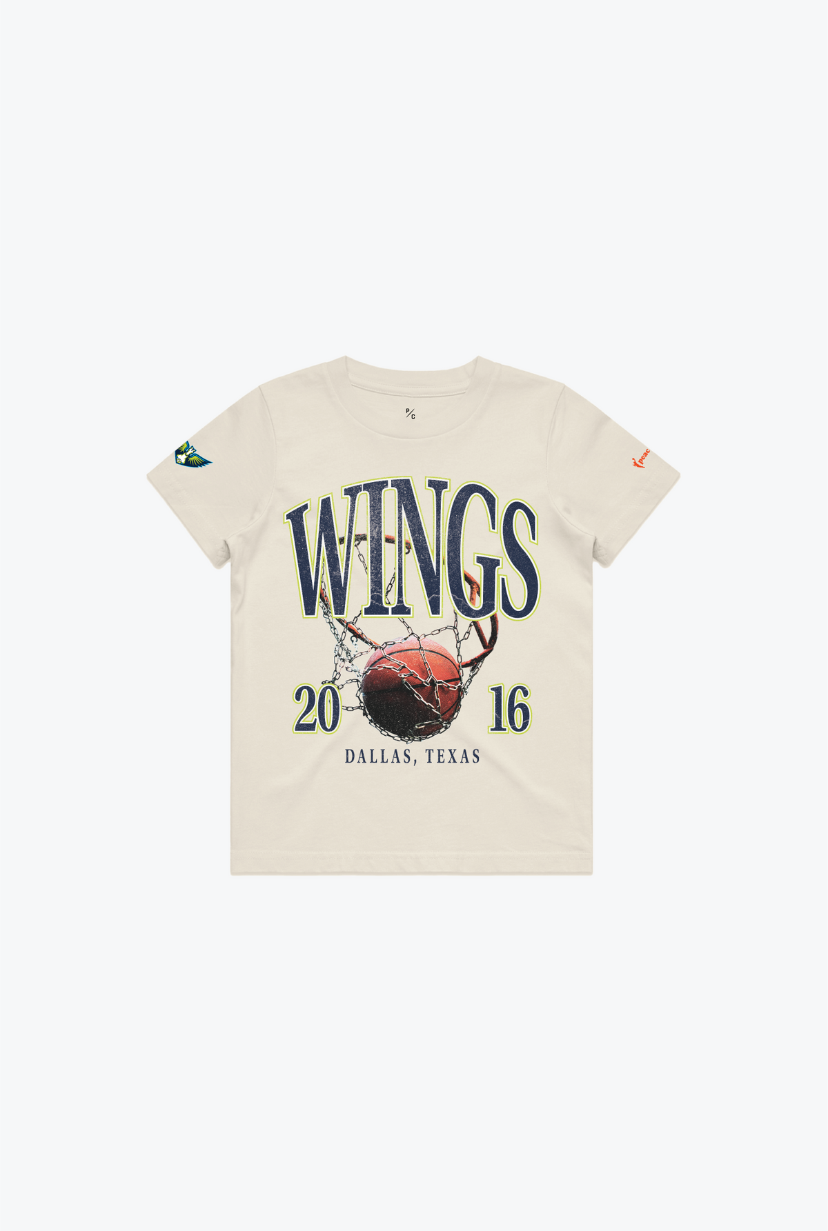 Dallas Wings Kinder T-Shirt - Elfenbein