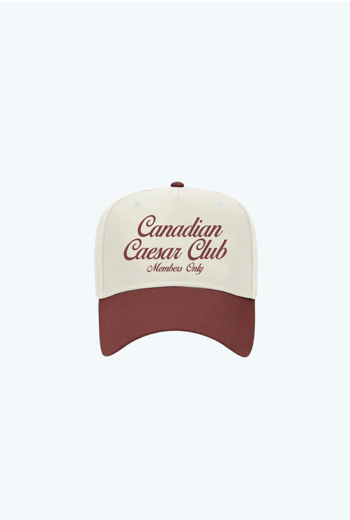 Canadian Caesar Club A-Frame Cap - Kastanienbraun / Elfenbein