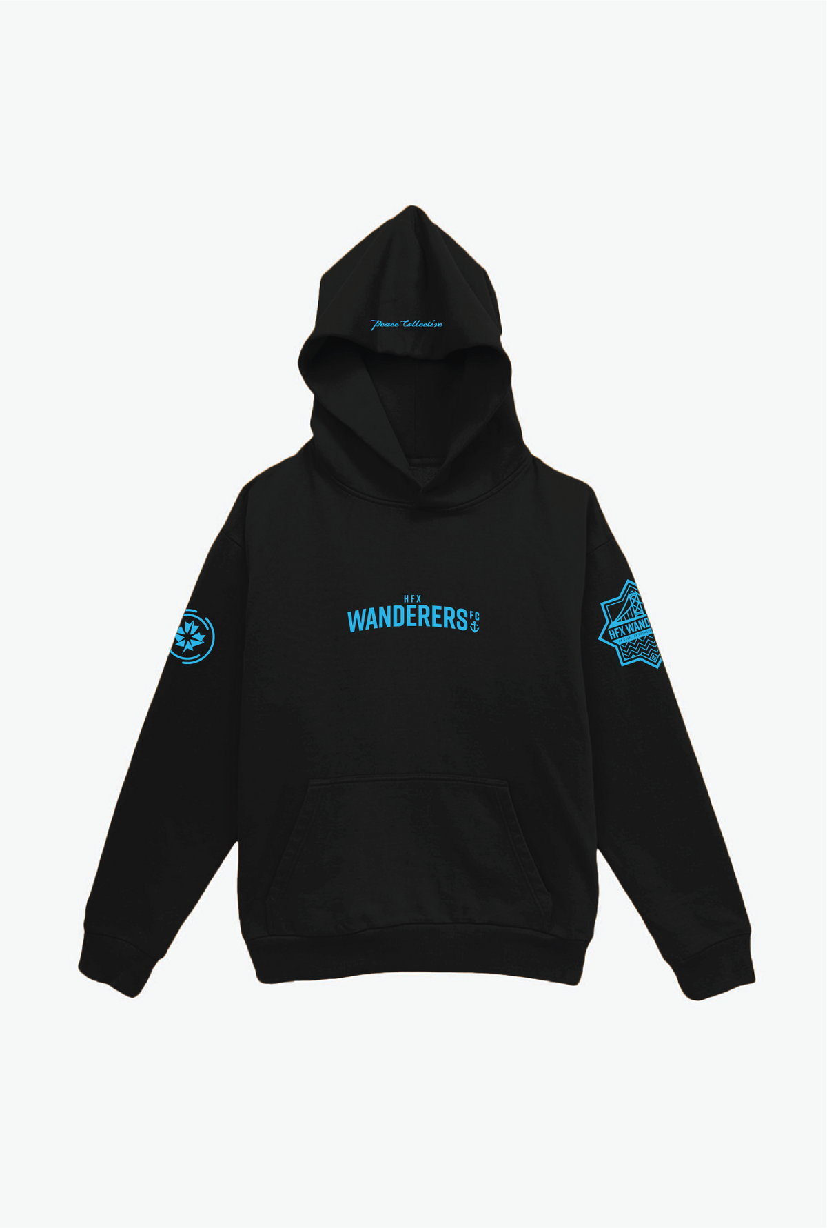 Halifax Wanderers Heavyweight Hoodie - Black