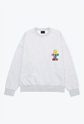 P/C x Smiley Peace of Mind Heavyweight Crewneck - Ash