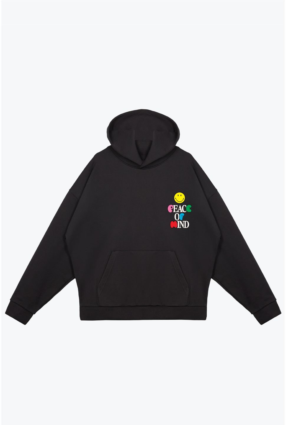 P/C x Smiley Peace of Mind Heavyweight Hoodie - Black