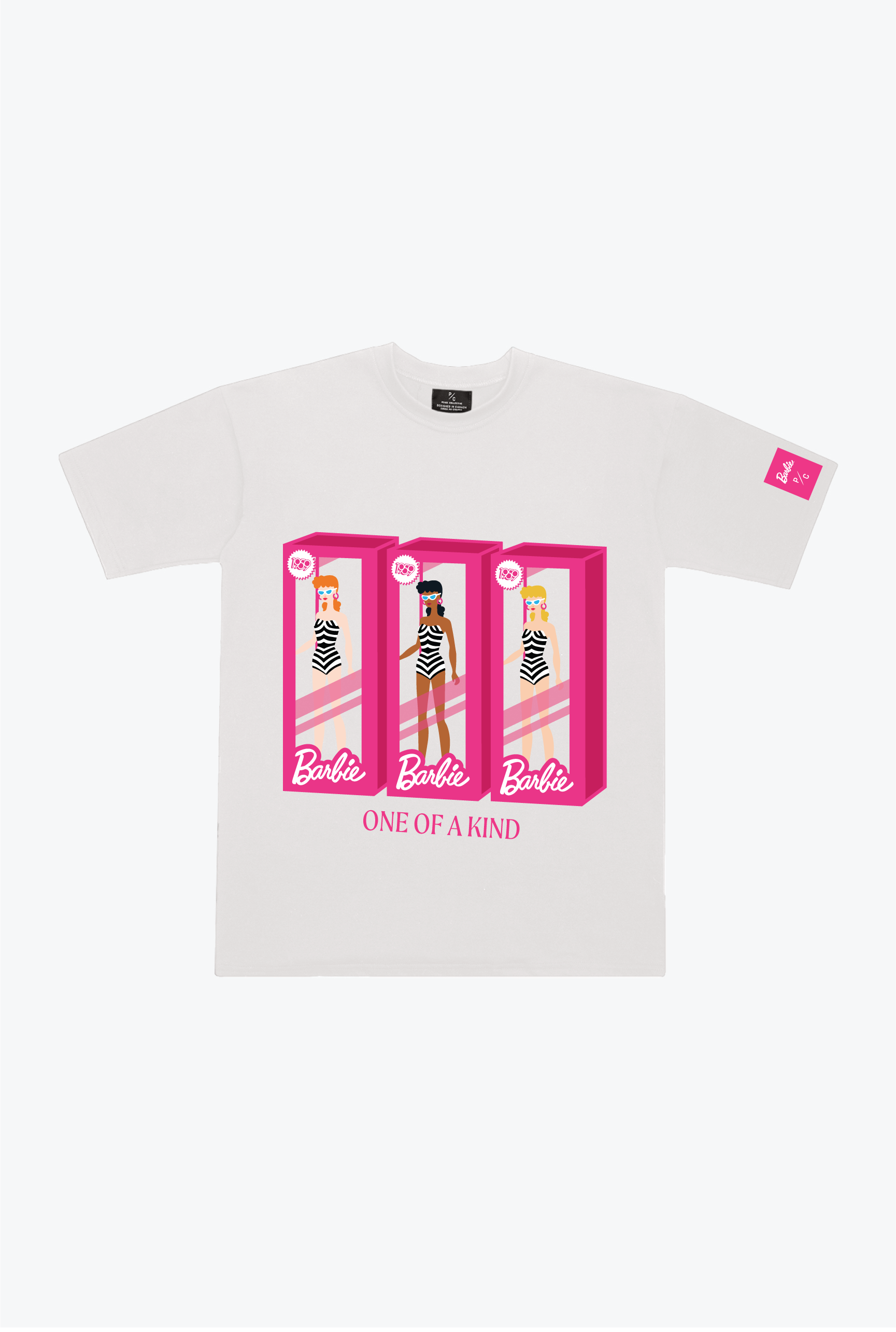 T-shirt graphique épais Barbie One Of A Kind - Blanc