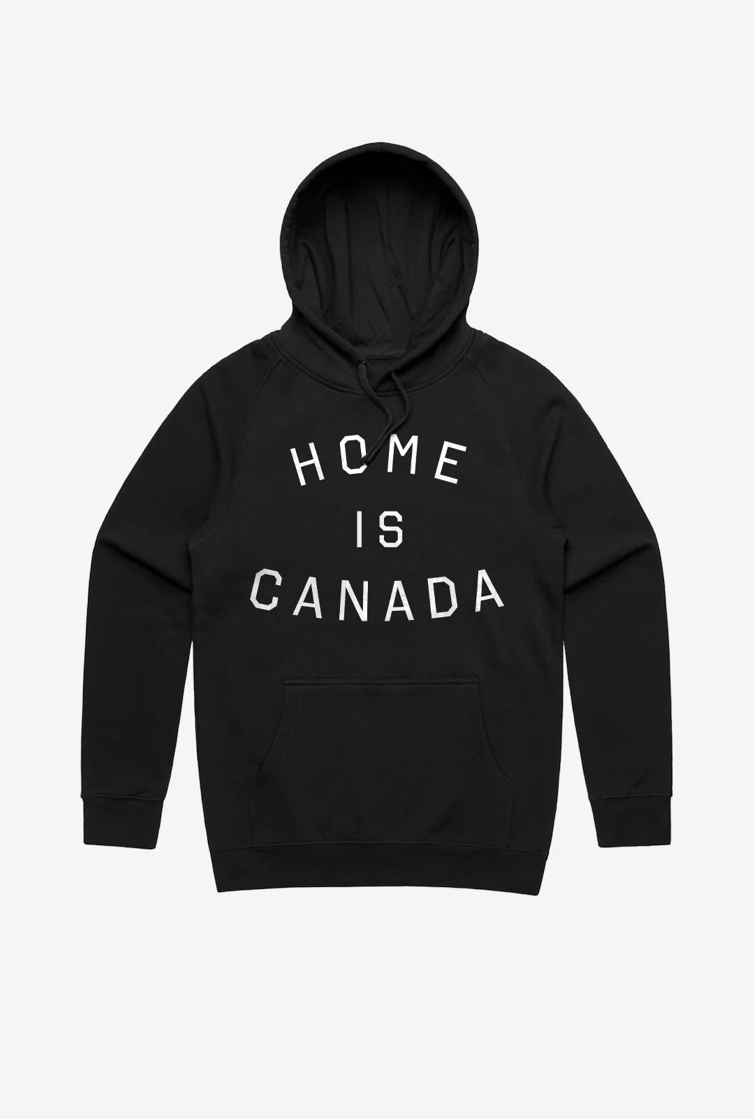 Sweat à capuche Home is Canada - Noir 