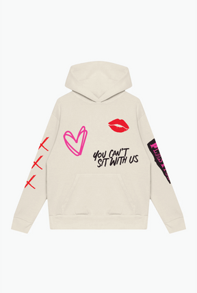 P/C x Mean Girls Burn Book Heavyweight Hoodie - Ivory