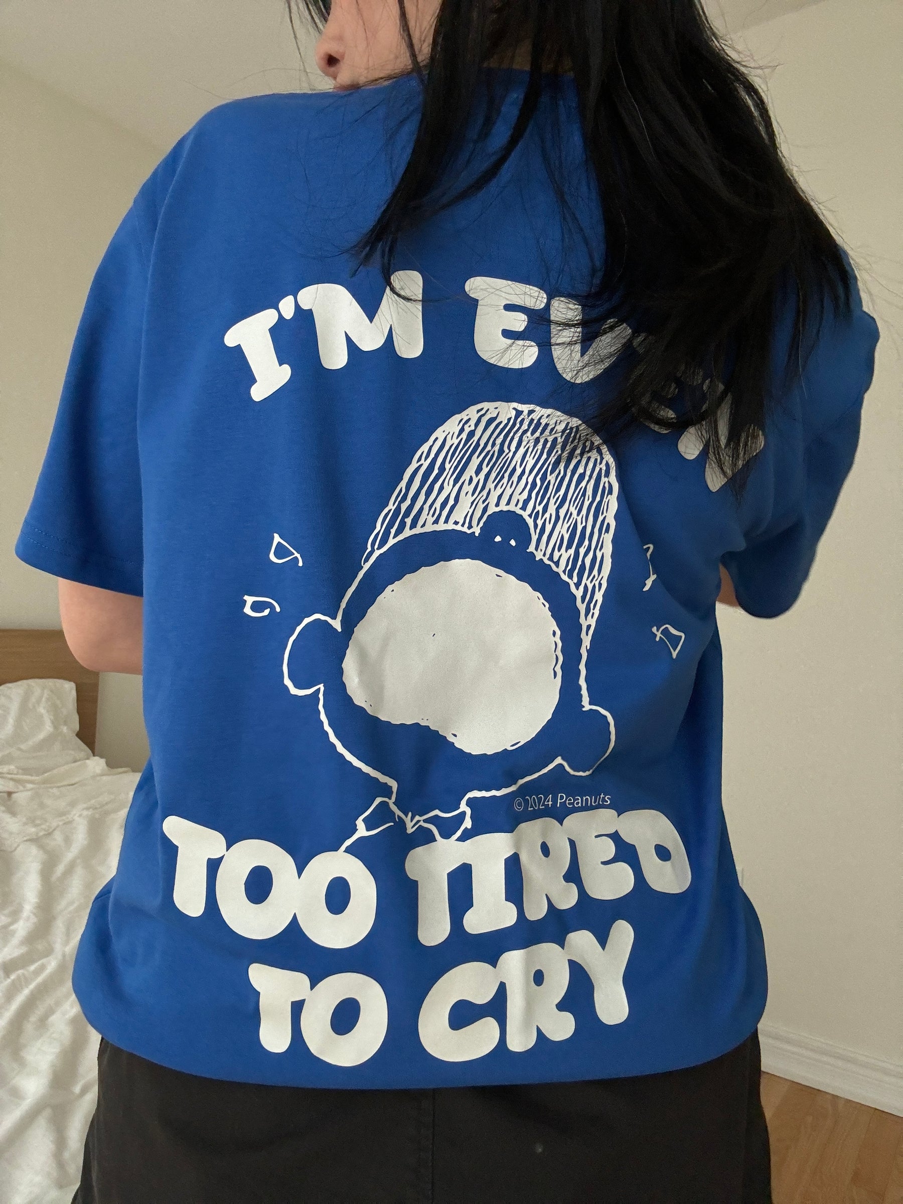 P/C x Peanuts Too Tired T-Shirt - Royal