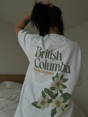 British Columbia Pacific Dogwood Heavyweight T-Shirt - White