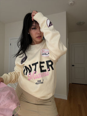 Inter Miami CF Cheer Crewneck - Ivory