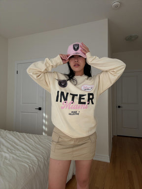 Inter Miami CF Cheer Crewneck - Ivory